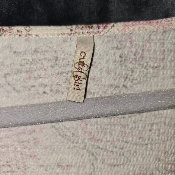 Curly Girl 90's Paisley Square neck Boho top with Tie in Back Size M L - Picture 4 of 7